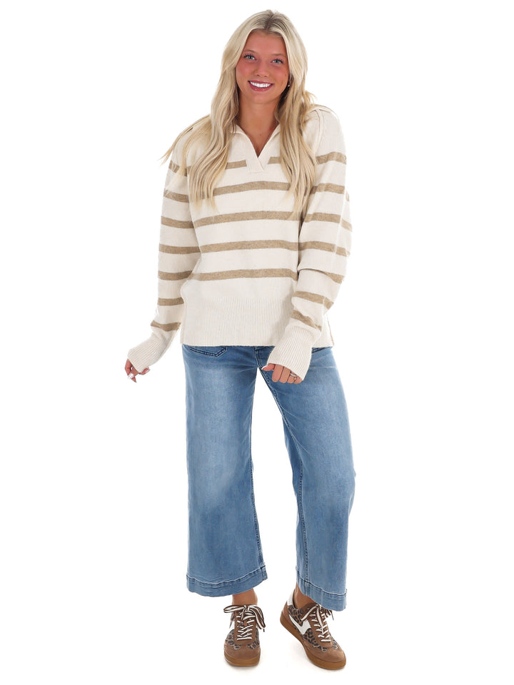 Cozy Current Stripe Sweater