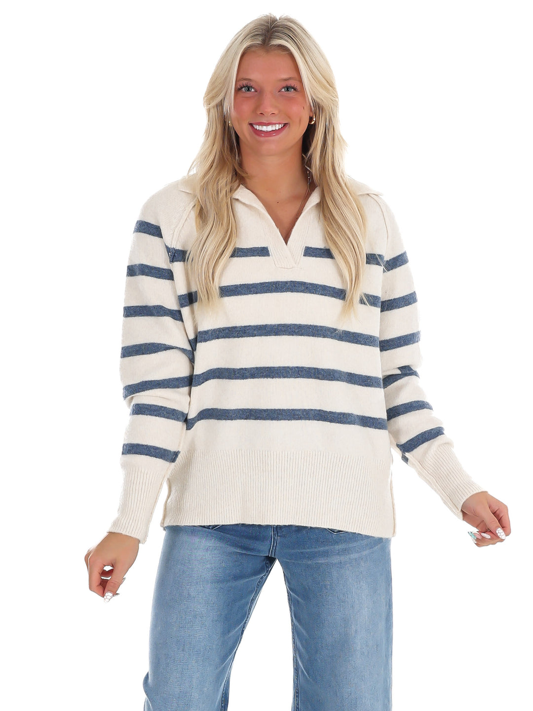 Cozy Current Stripe Sweater