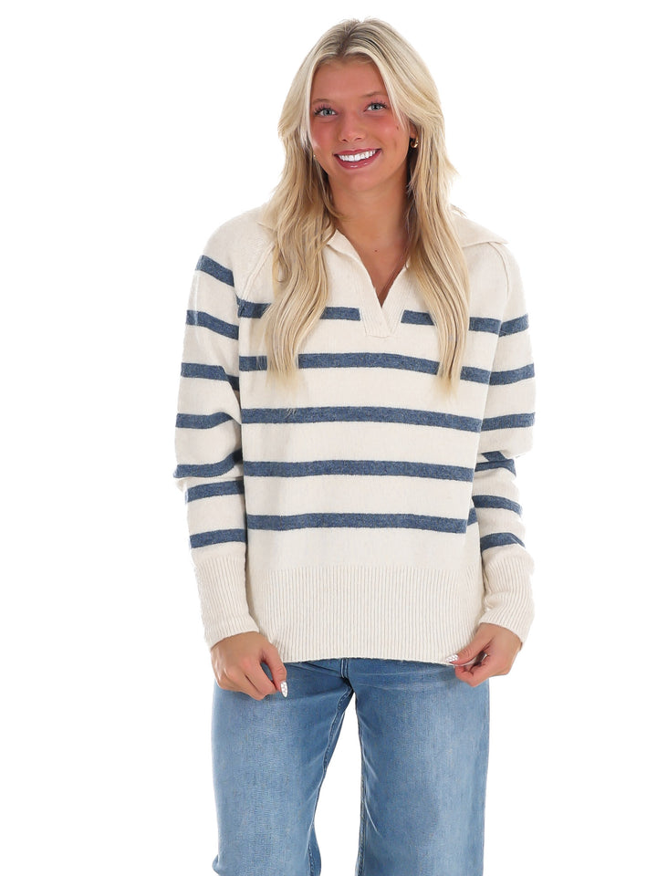Cozy Current Stripe Sweater