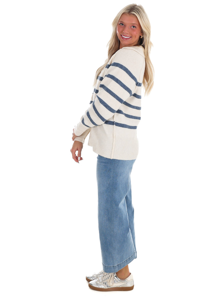 Cozy Current Stripe Sweater