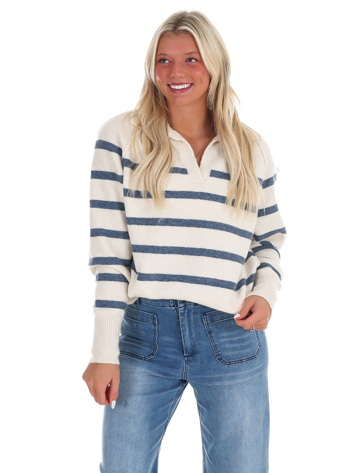 Cozy Current Stripe Sweater