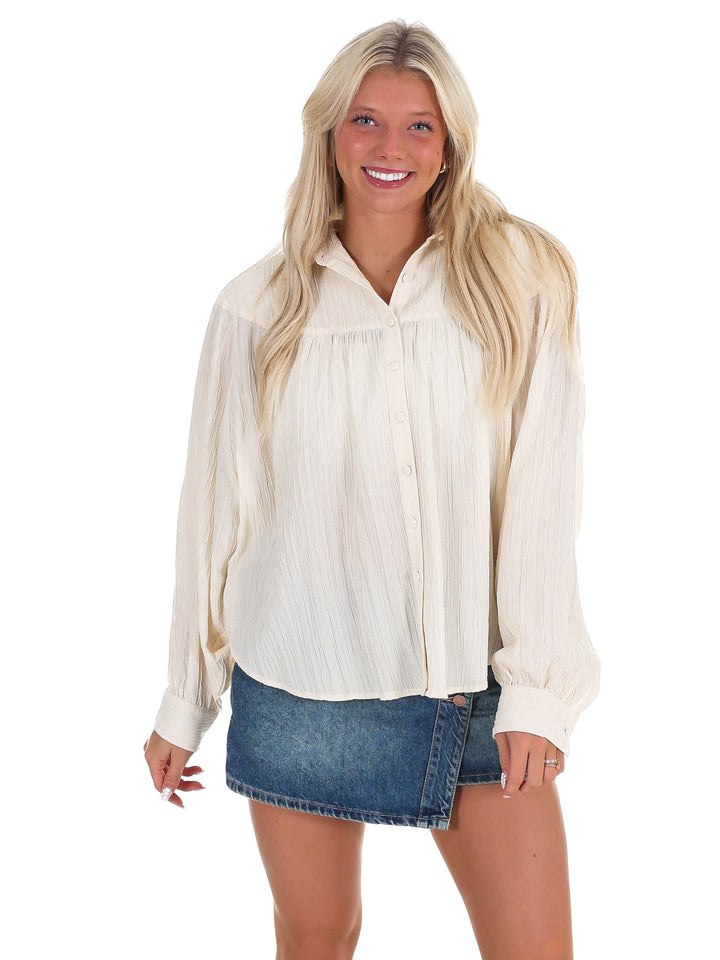 Wanderer Crinkled Oversized Shirt