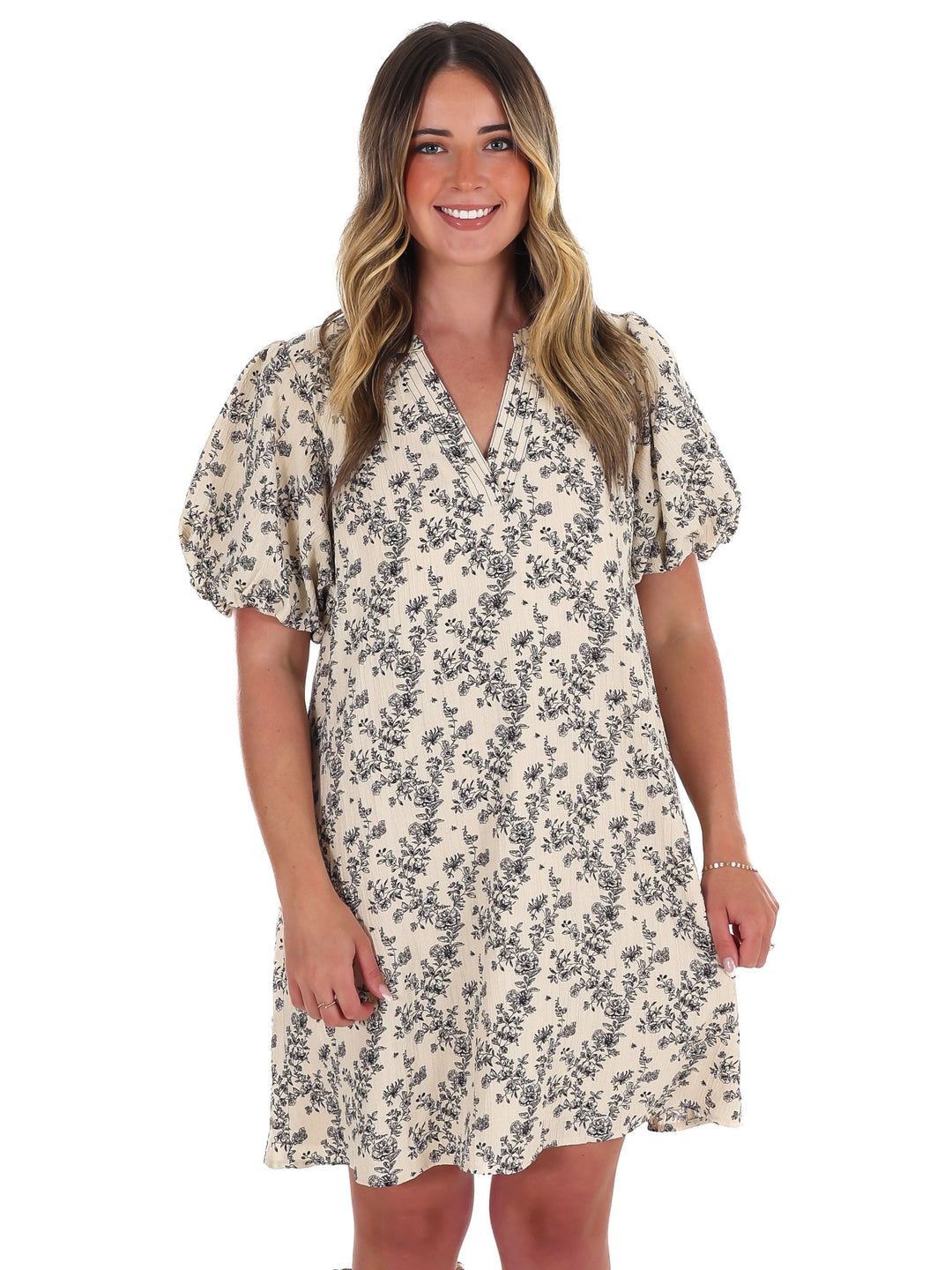 Cider Season Floral Mini Dress