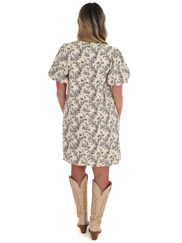 Cider Season Floral Mini Dress