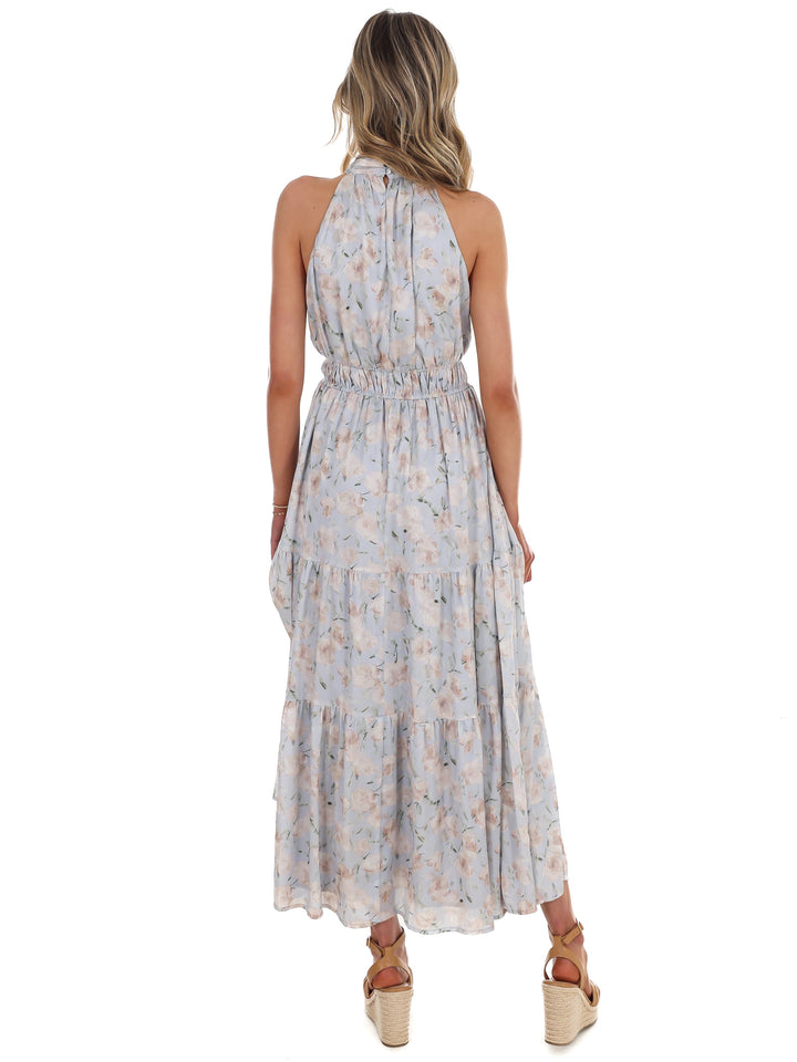 Like I Loved You Floral Halter Maxi Dress