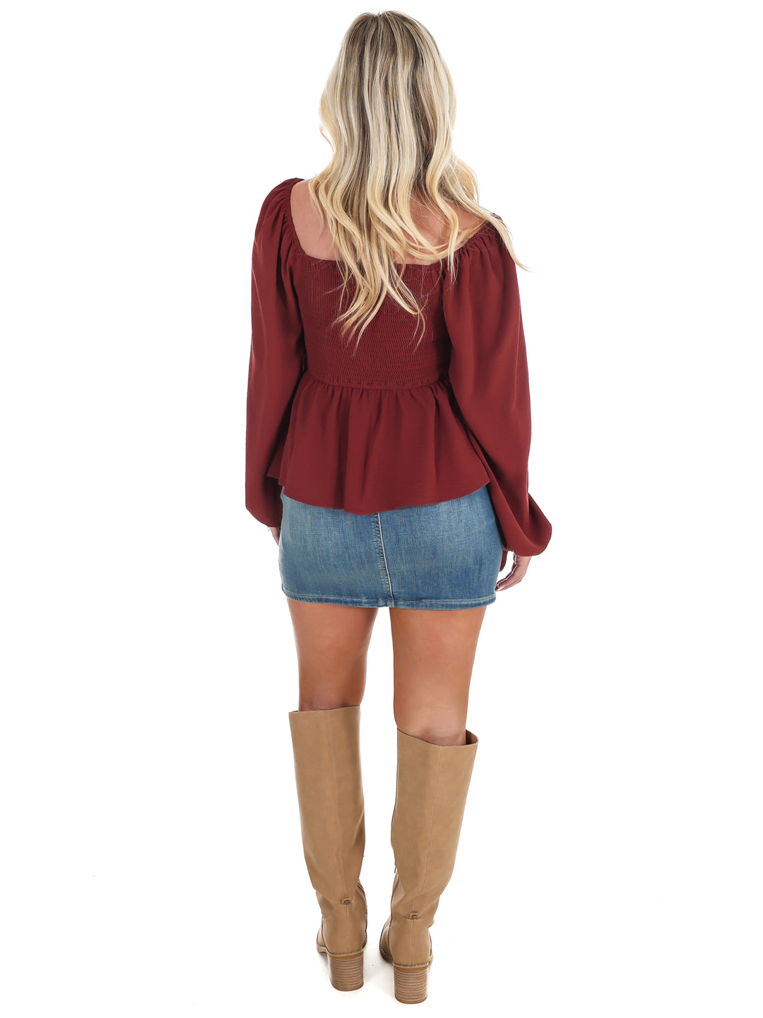 Wear Anywhere Smocked Babydoll Top