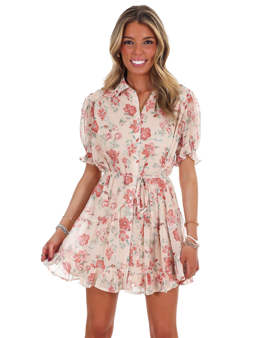 Enchanted Floral Mini Dress
