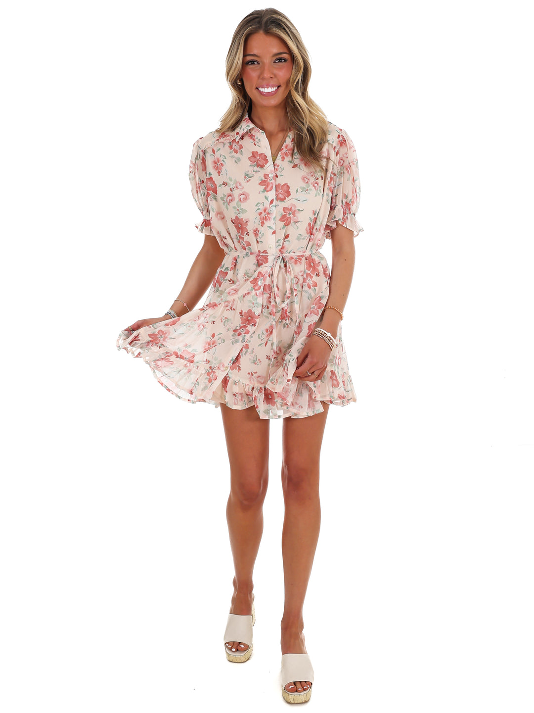 Enchanted Floral Mini Dress