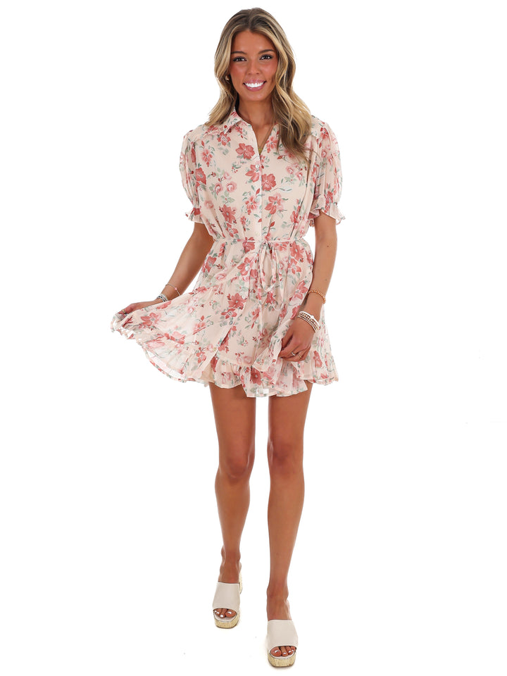 Enchanted Floral Mini Dress