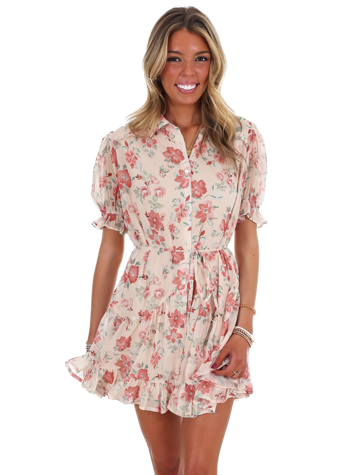 Enchanted Floral Mini Dress