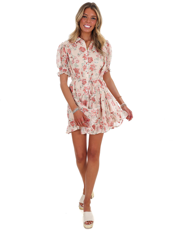 Enchanted Floral Mini Dress