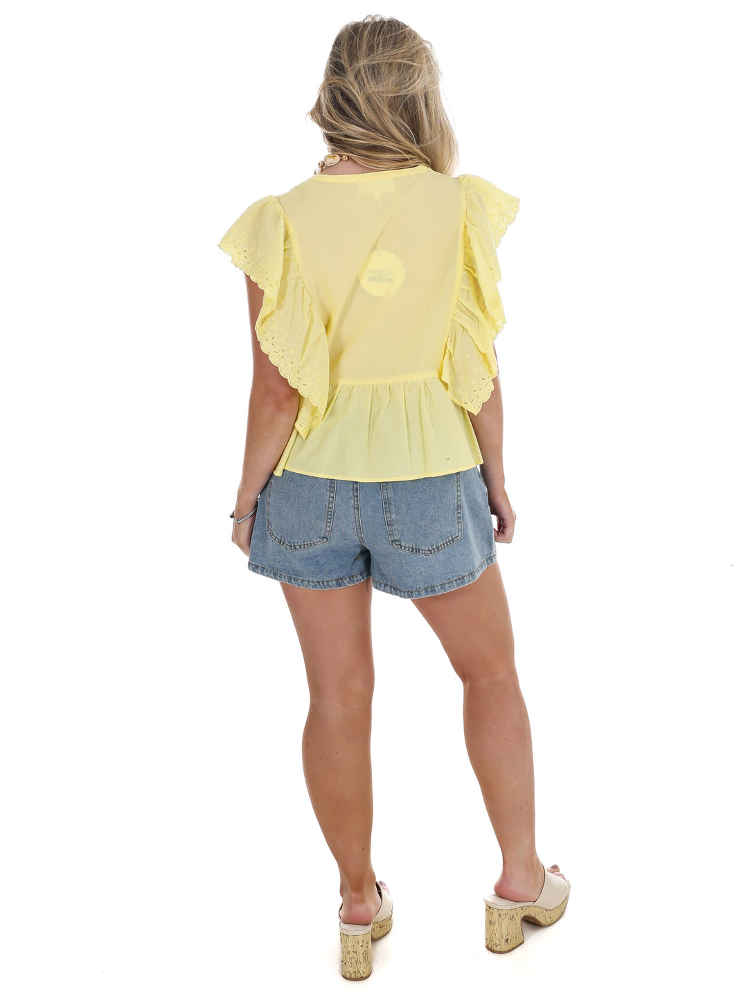 New Season Eyelet Poplin Top