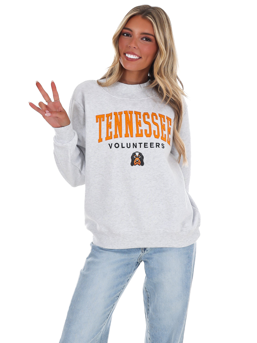 Tennessee Vols Smokey Halo Mock Neck Sweatshirt