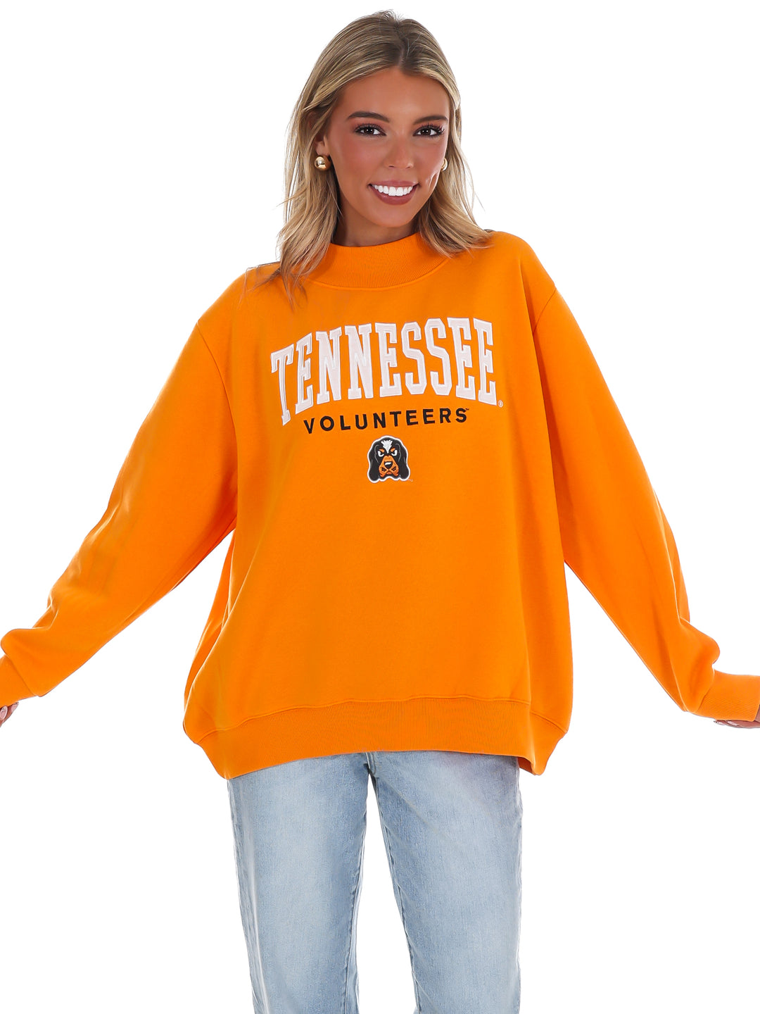 Tennessee Vols Smokey Halo Mock Neck Sweatshirt