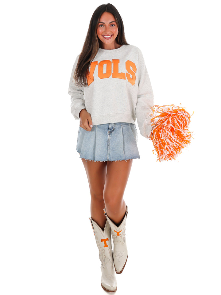 Vols Arch Waist Length Crewneck Pullover