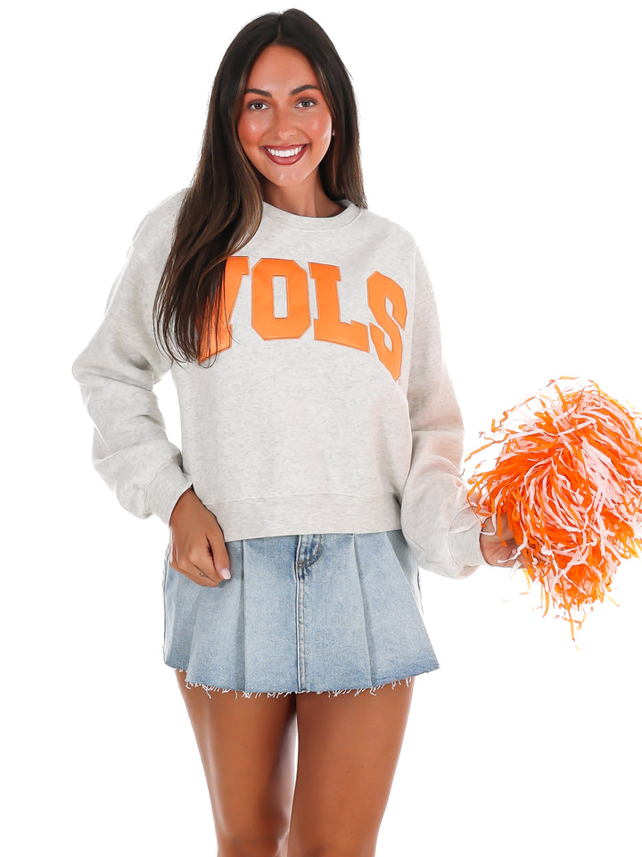 Vols Arch Waist Length Crewneck Pullover