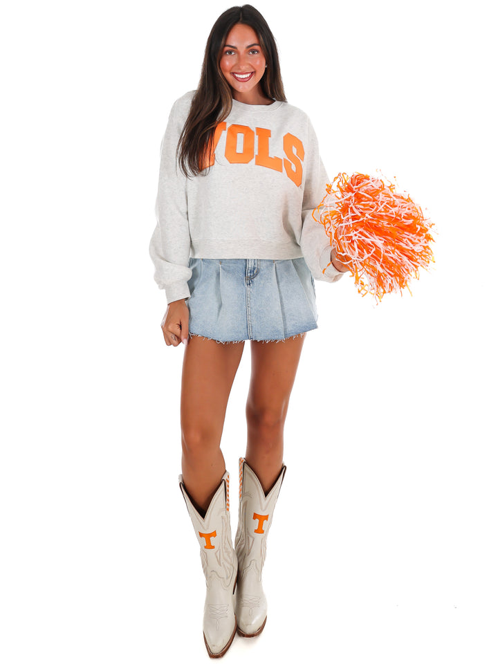 Vols Arch Waist Length Crewneck Pullover