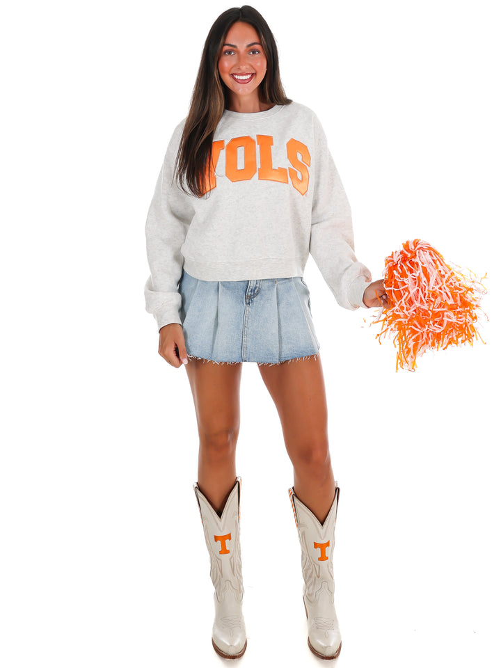 Vols Arch Waist Length Crewneck Pullover