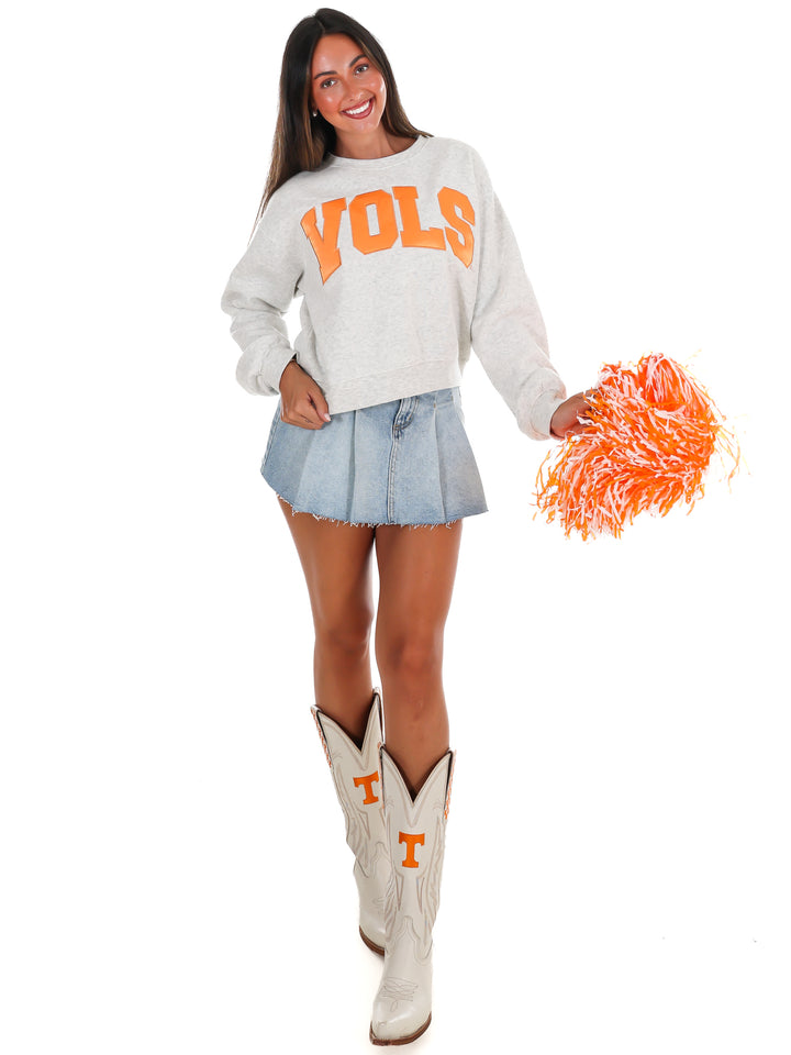 Vols Arch Waist Length Crewneck Pullover