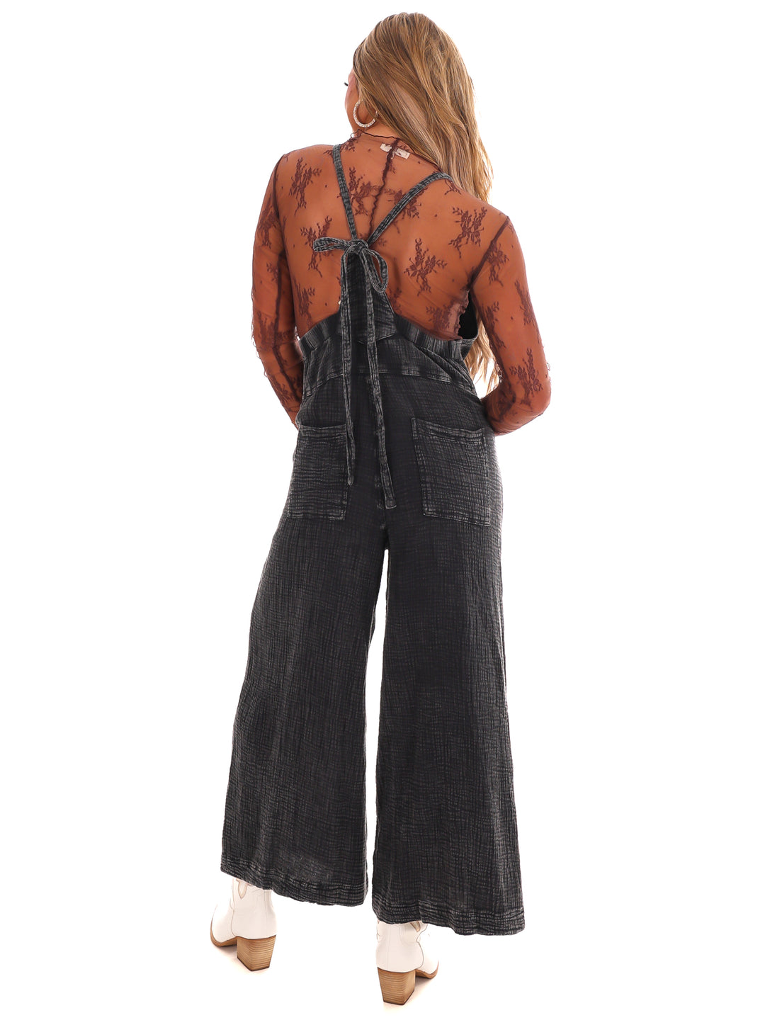 Vintage Vibes Mineral Wash Jumpsuit