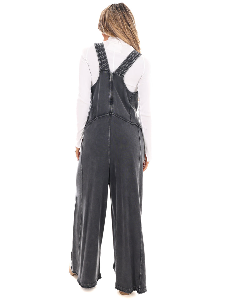 Soft & Simple Washed Terry Knit Jumpsuit