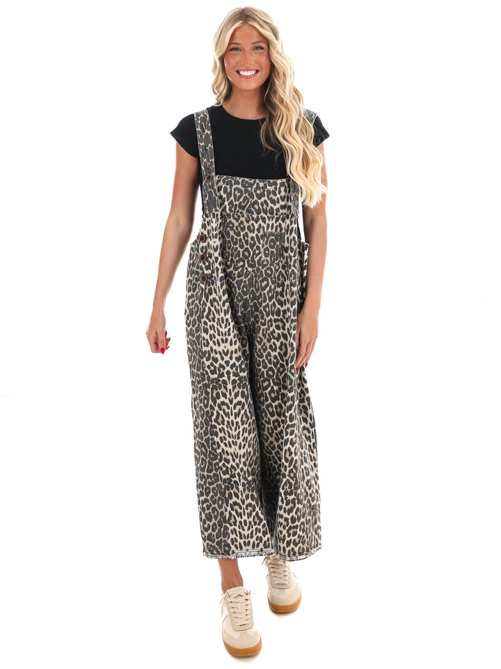 On the Hunt Leopard Overalls