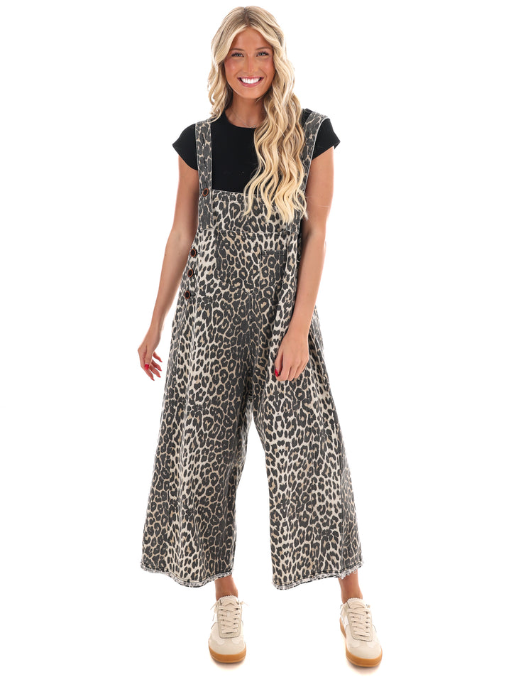 On the Hunt Leopard Overalls