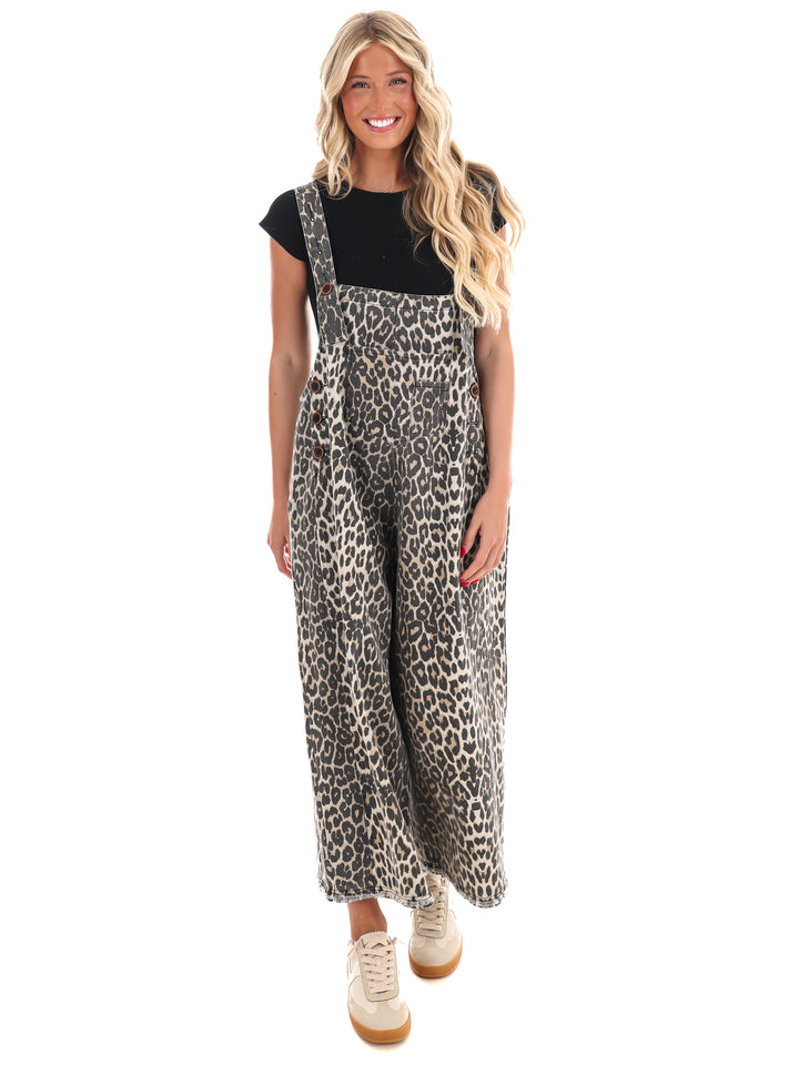 On the Hunt Leopard Overalls