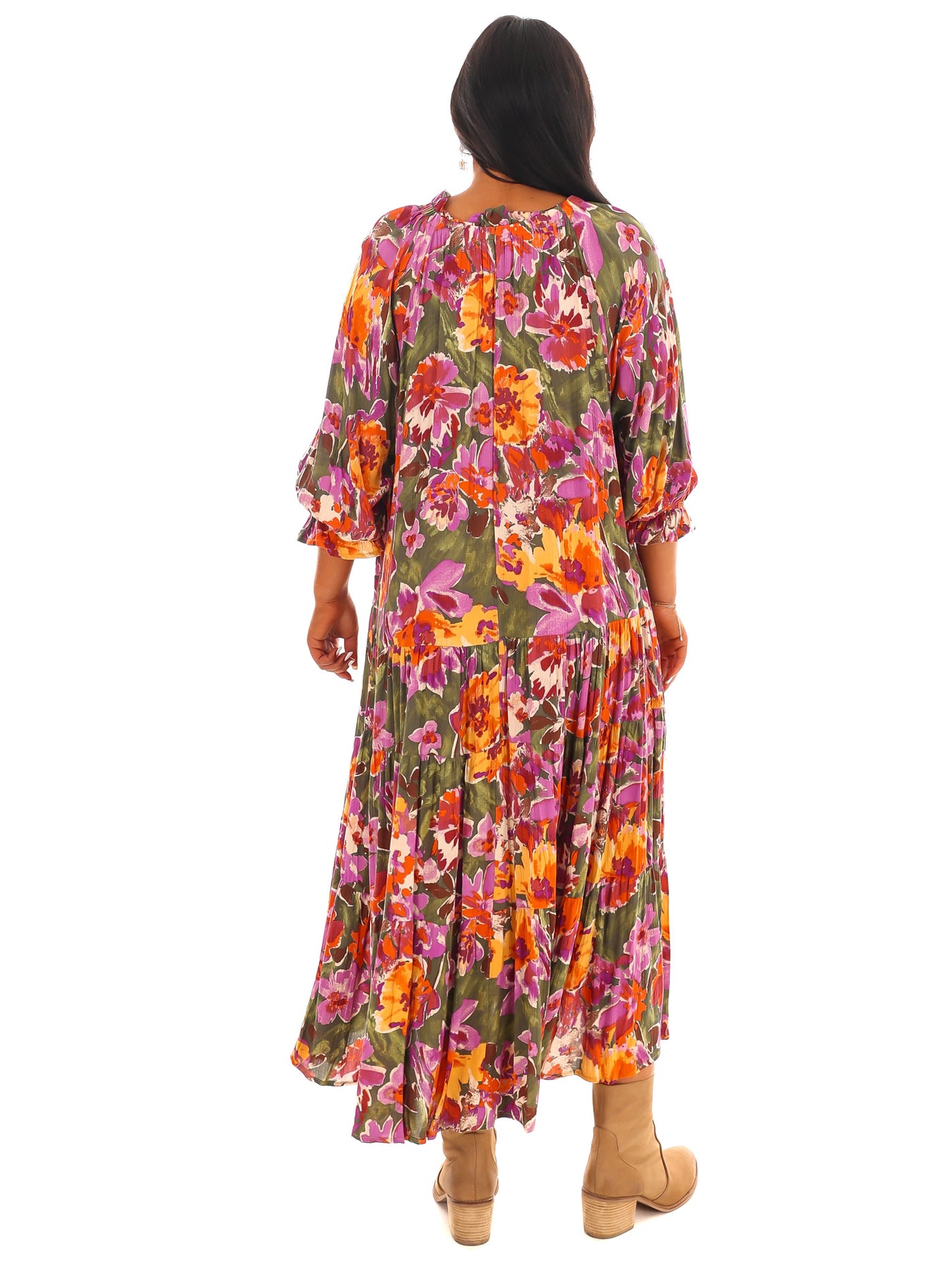 Petal Dance Floral Maxi Dress