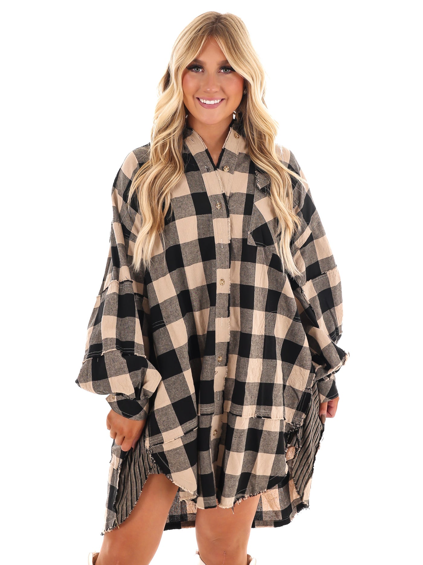 Plaid Days Tunic Dress