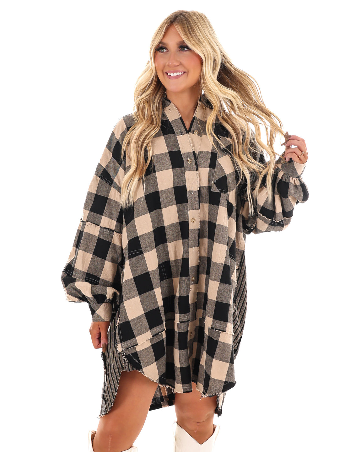 Plaid Days Tunic Dress