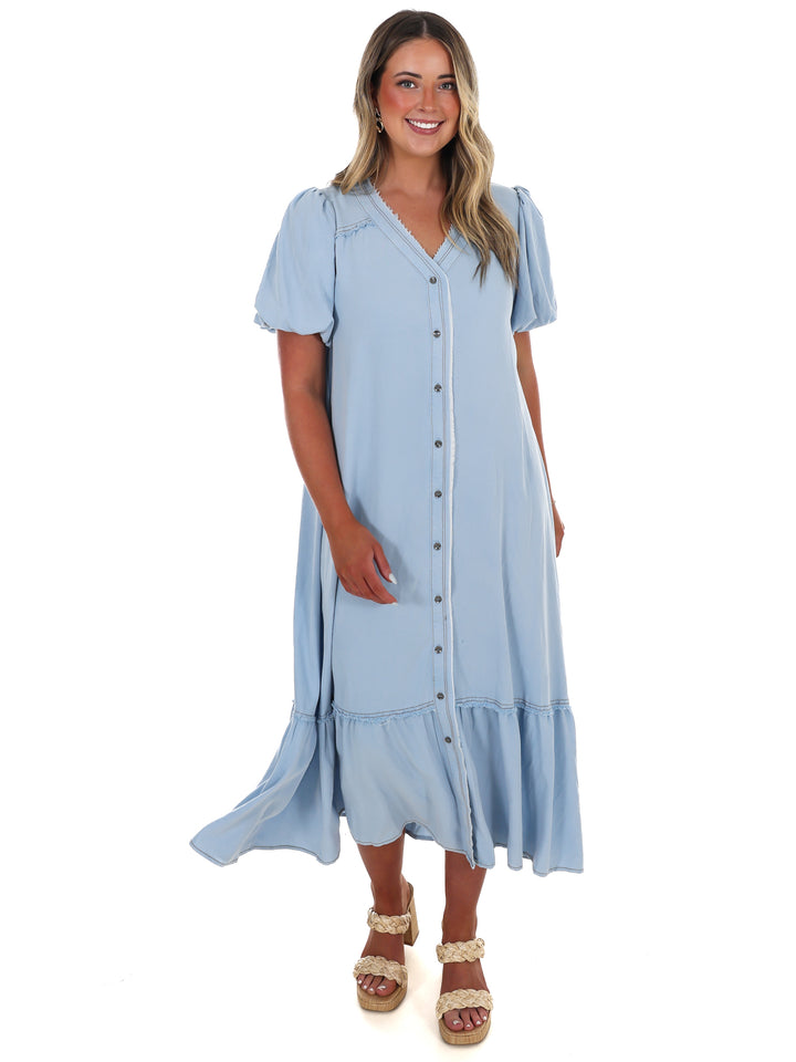 Flow & Go Button Down Maxi Dress