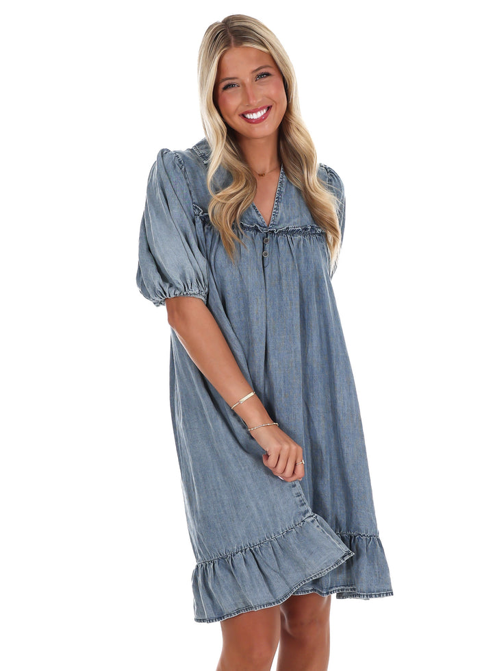 Never Break Your Heart Denim Dress