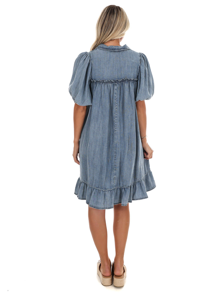 Never Break Your Heart Denim Dress