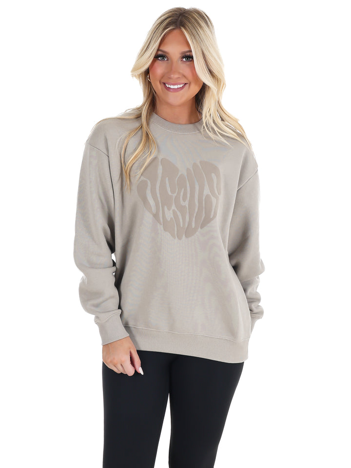 Heart Jesus Crewneck Sweatshirt