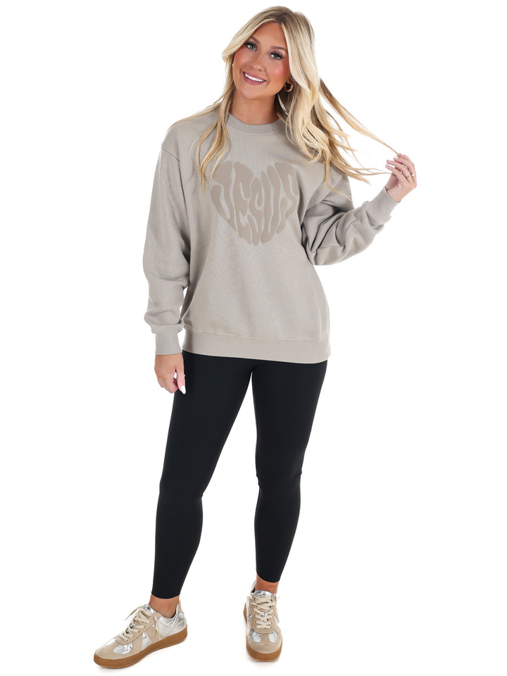 Heart Jesus Crewneck Sweatshirt