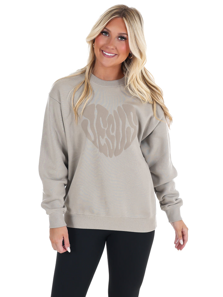 Heart Jesus Crewneck Sweatshirt