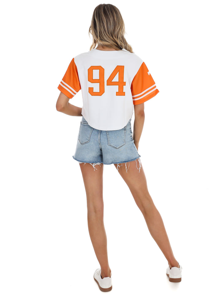 University of Tennessee Cropped Baseball Jersey