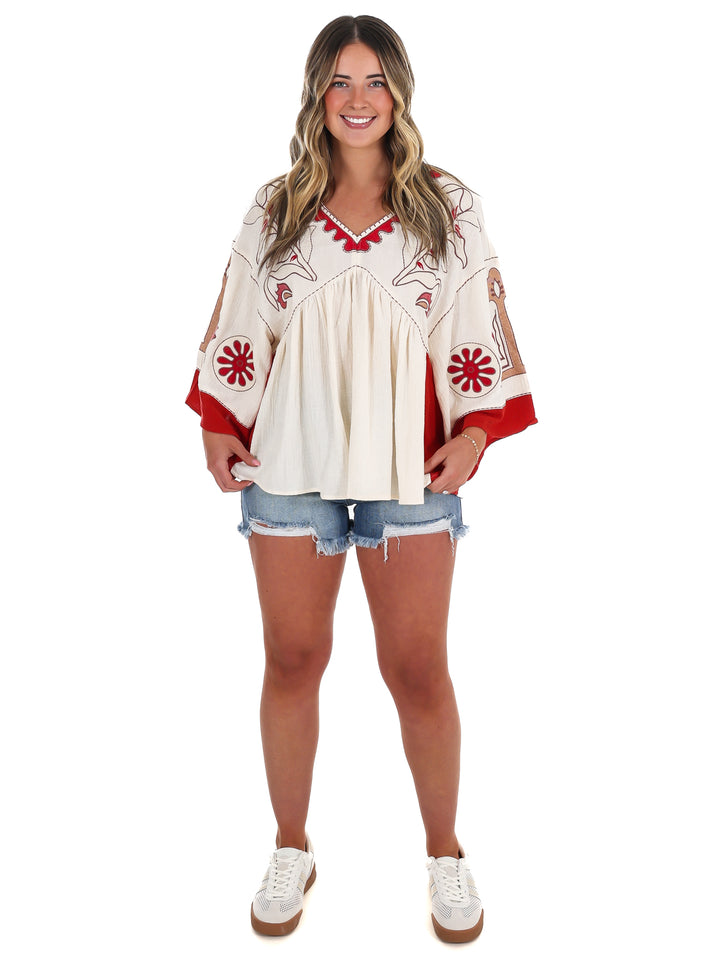Special Day Embroidery Top