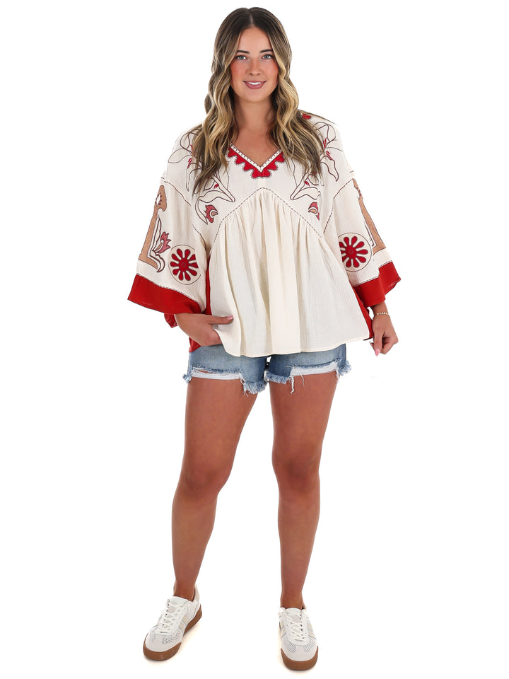 Special Day Embroidery Top