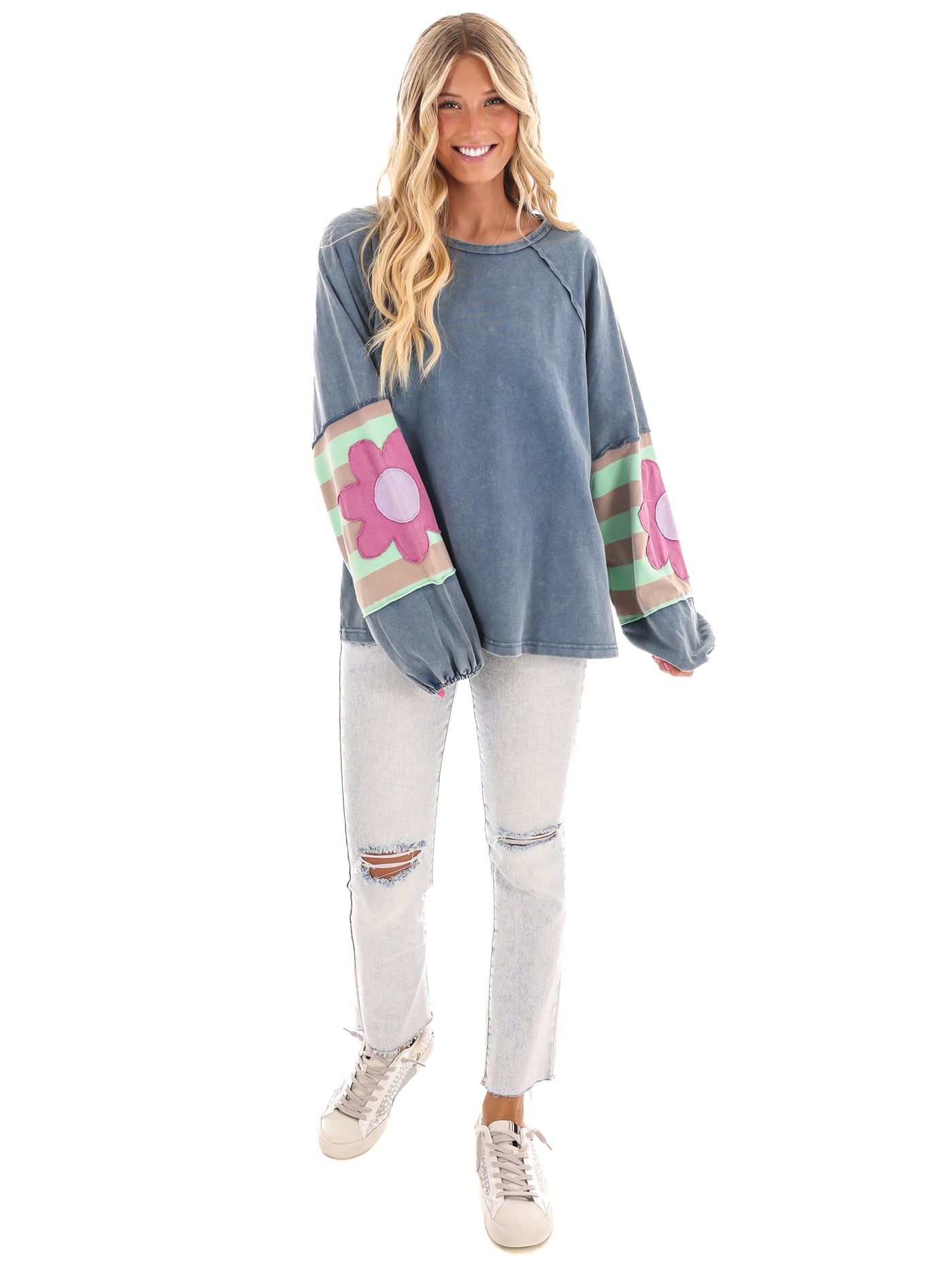 Floral Whimsy Pullover