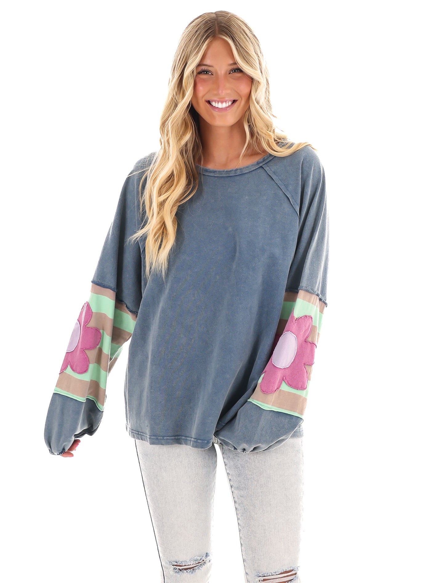 Floral Whimsy Pullover