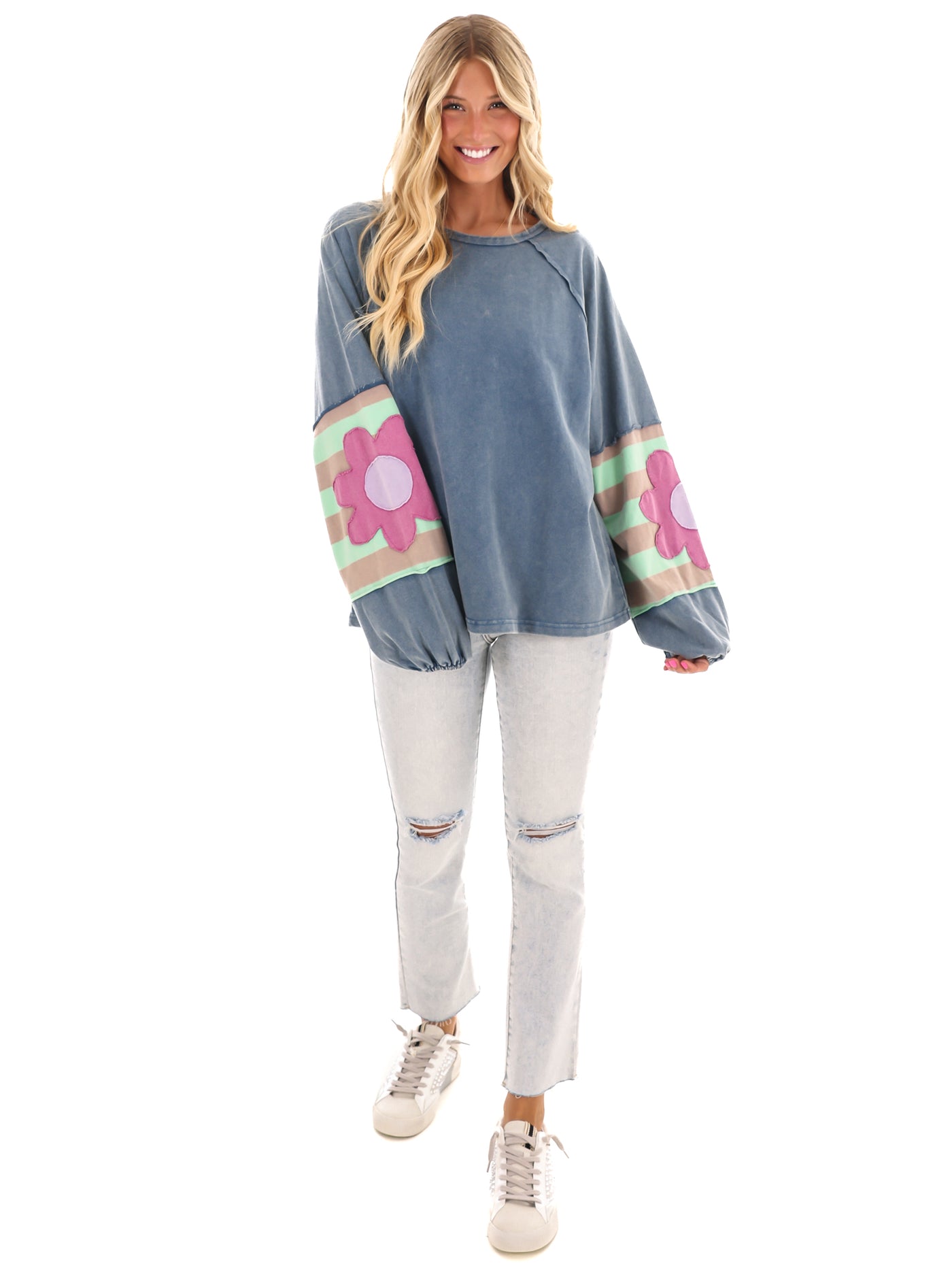 Floral Whimsy Pullover