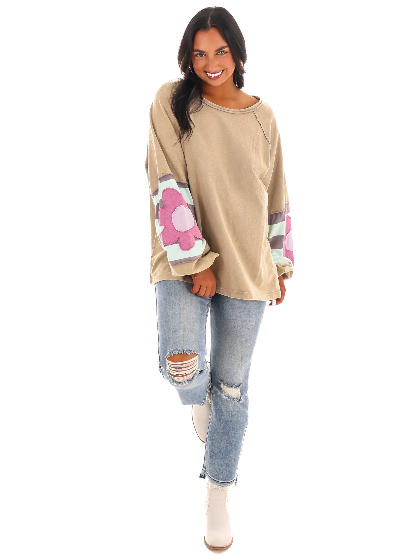 Floral Whimsy Pullover