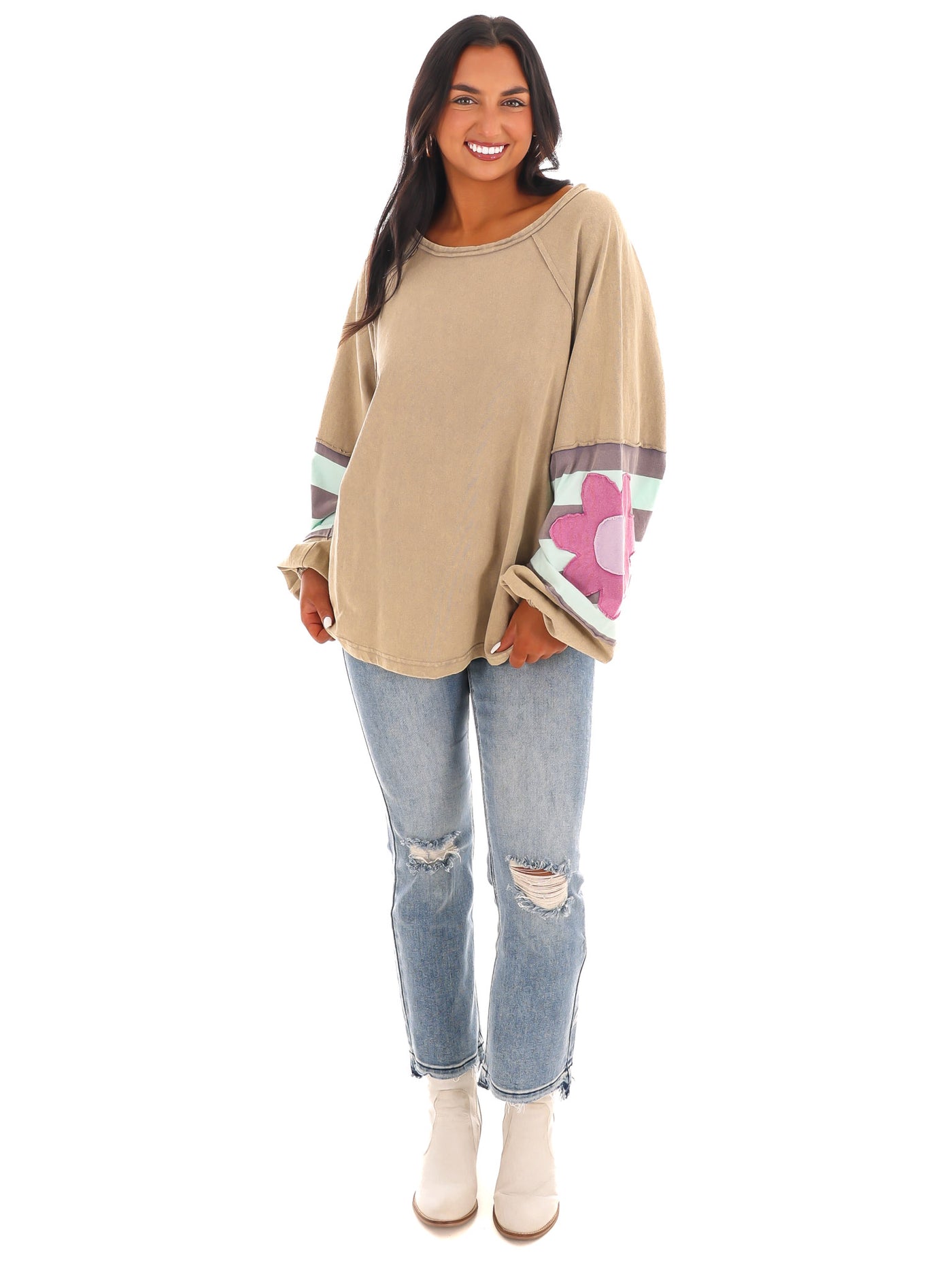 Floral Whimsy Pullover