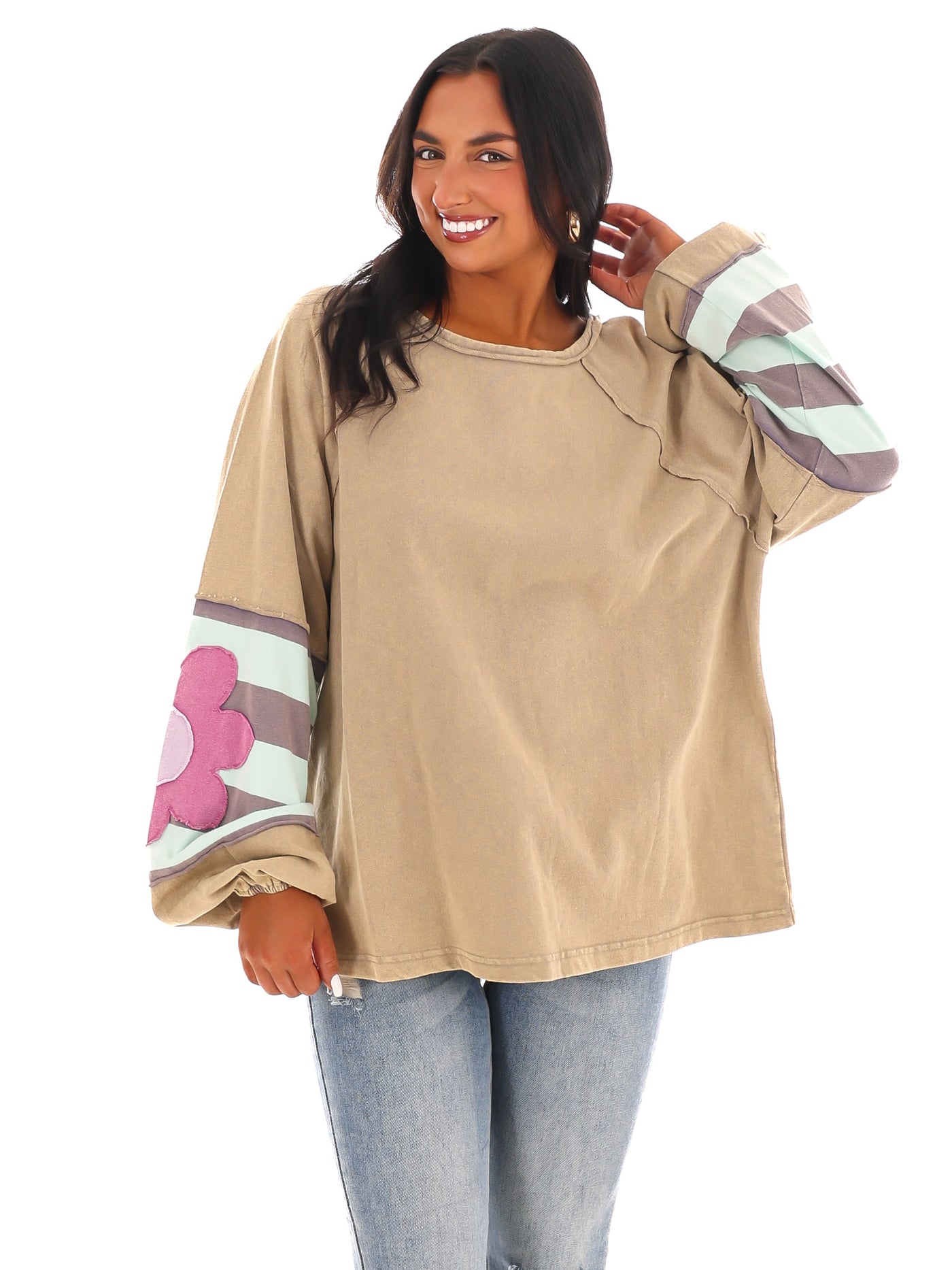 Floral Whimsy Pullover