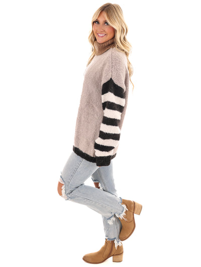 Vibrant Blend Knit Turtleneck Sweater