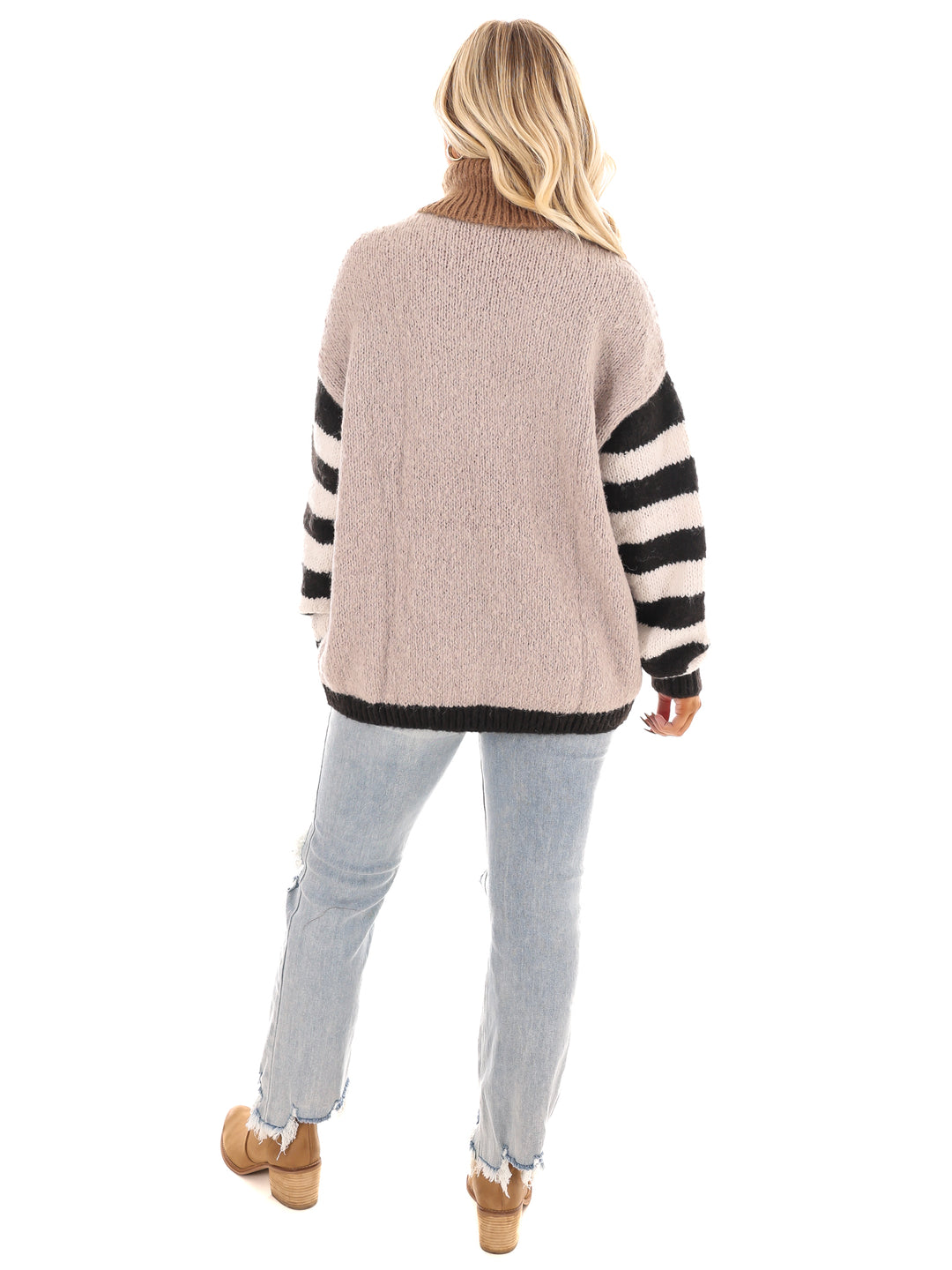 Vibrant Blend Knit Turtleneck Sweater