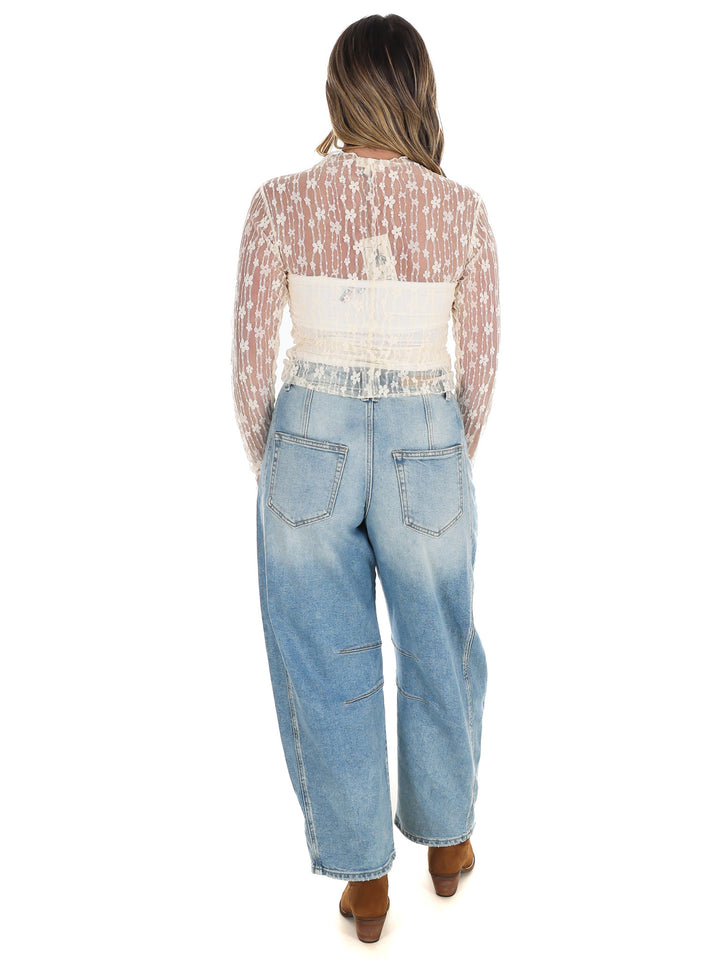 Summer Fling Sheer Floral Top