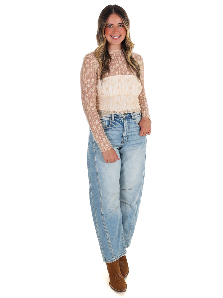 Summer Fling Sheer Floral Top